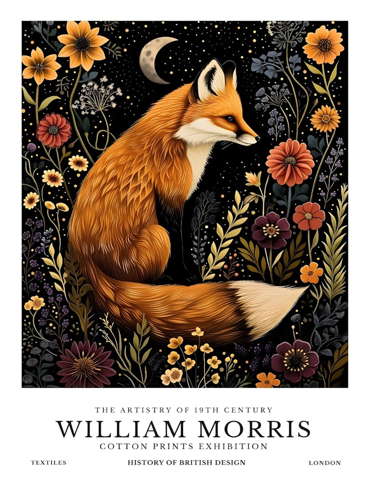 Fox And Flowers