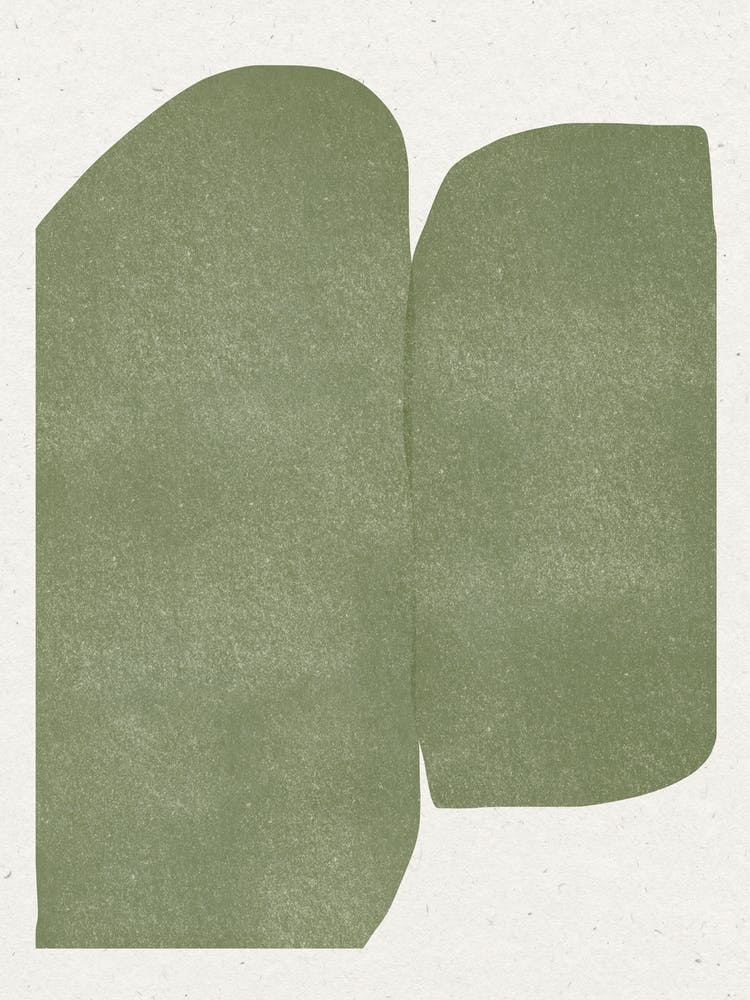 Sage Green Block Organic Minimalist Objects