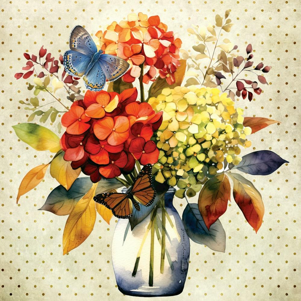 Fall Hydrangeas