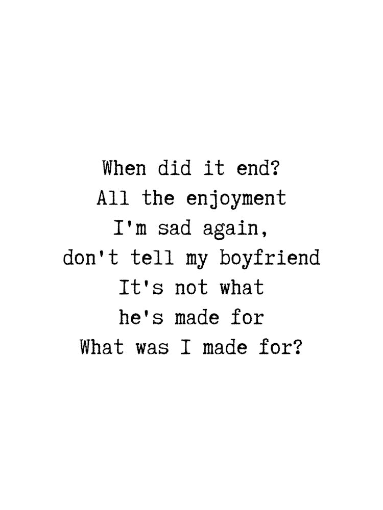 What Was I Made For Billie Eilish Barbie Song