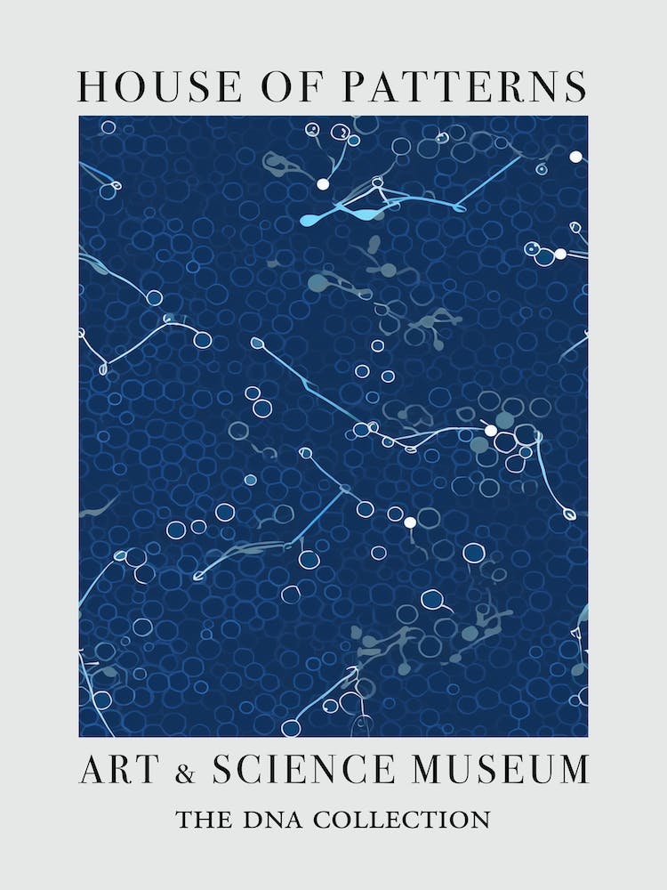 Watercolour Blue Dna 4 House Of Patterns