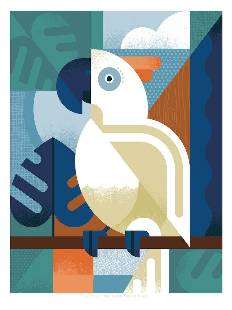 Mid Century Parrot