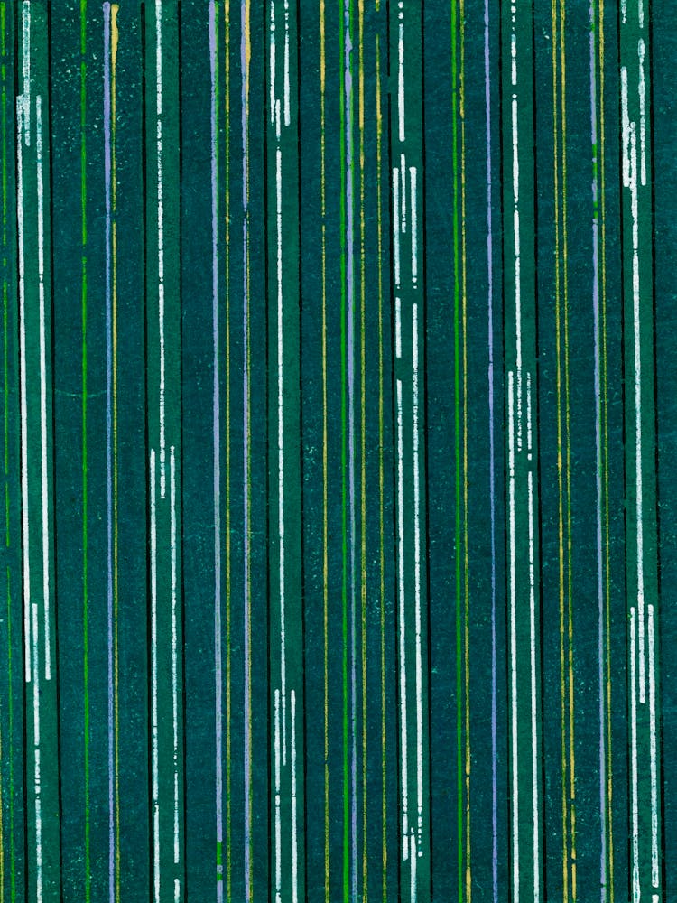 Vintage Ukiyo-e Woodblock Print Of Japanese Textile, Shima Shima, Furuya Korin (241)