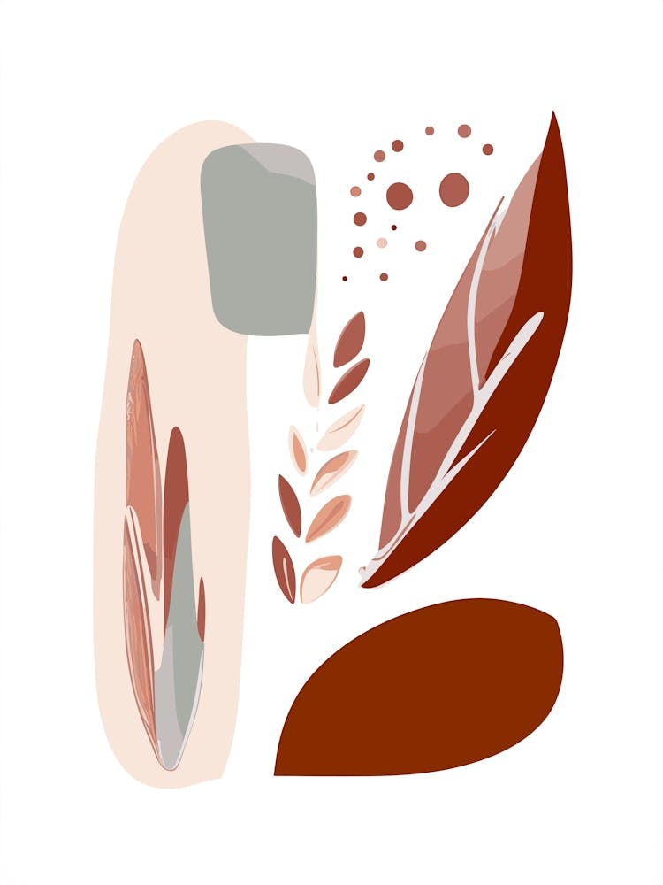 Abstract Leaves And Flowers 3