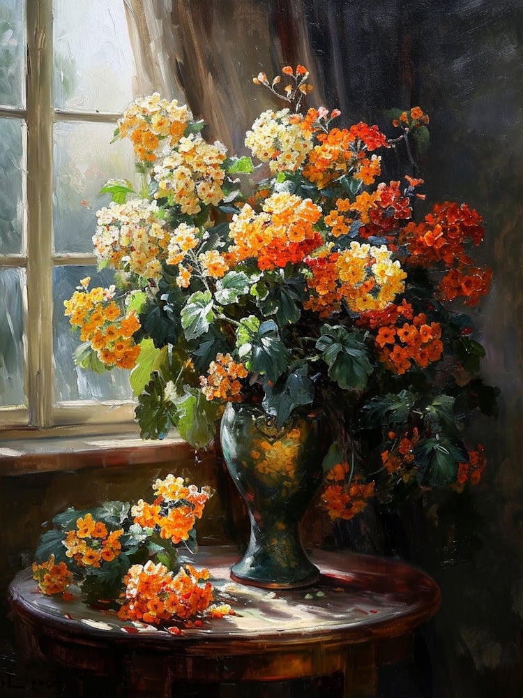 Baroque Floral Still Life Lantana 3