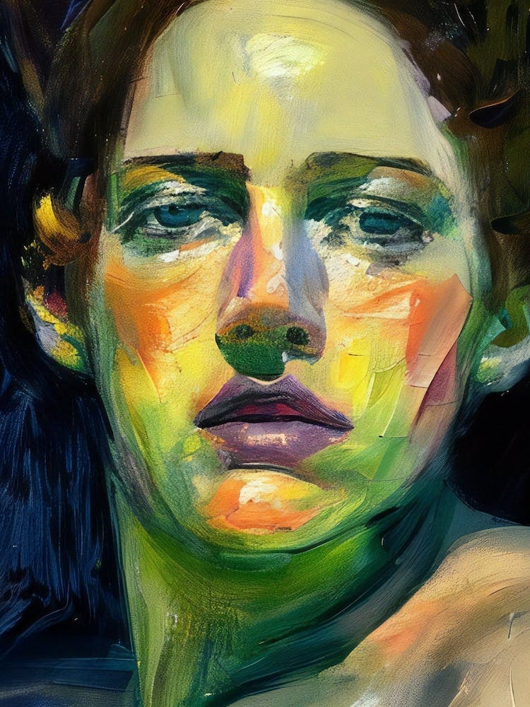 Portrait In Bright Colors