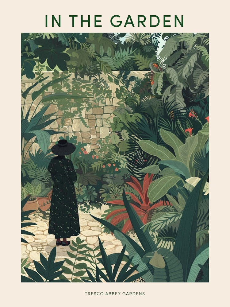 In The Garden Poster Tresco Abbey Gardens United Kingdom 4