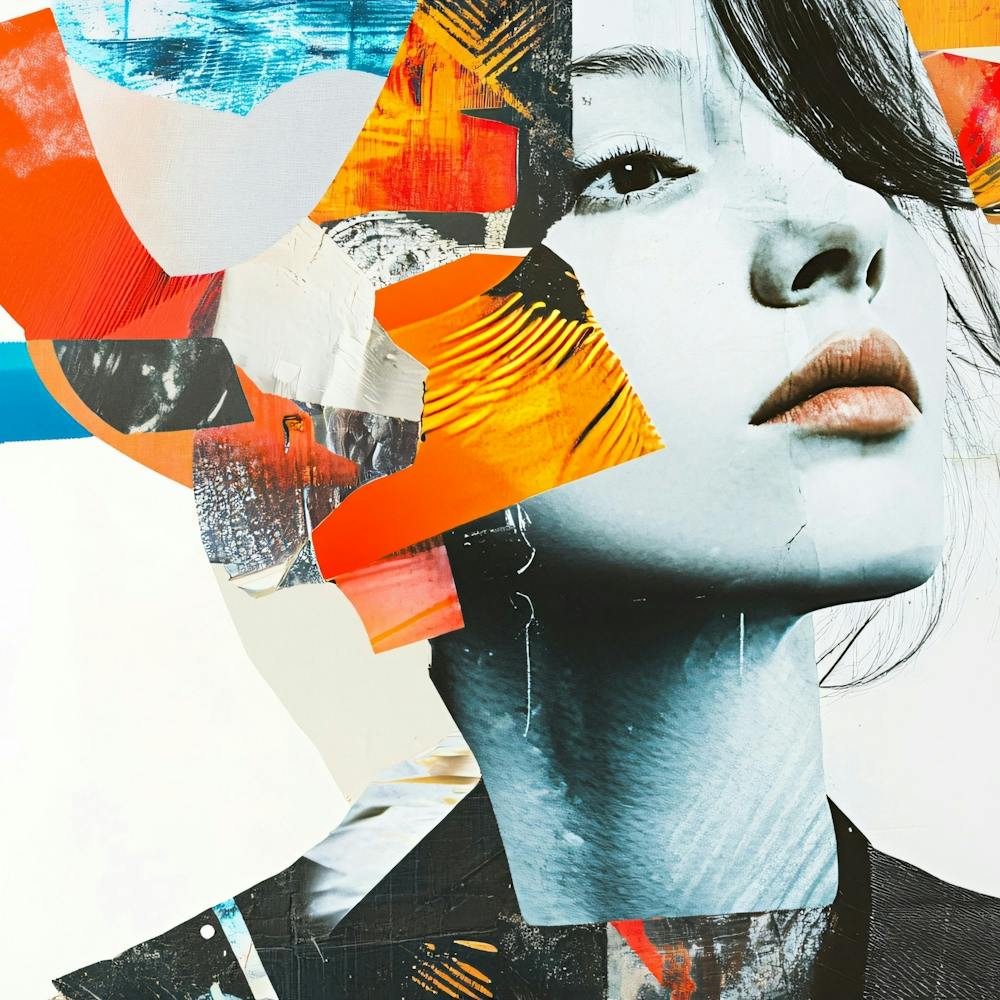 Collage Portrait Of A Woman 2