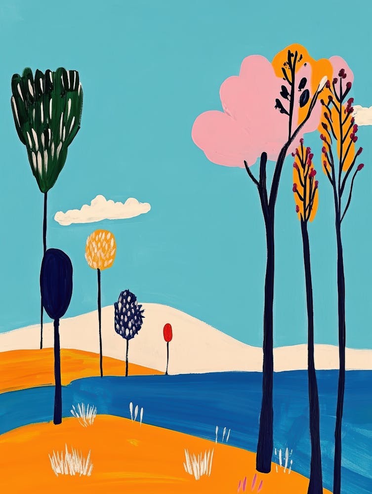 Trees By The Lake 2