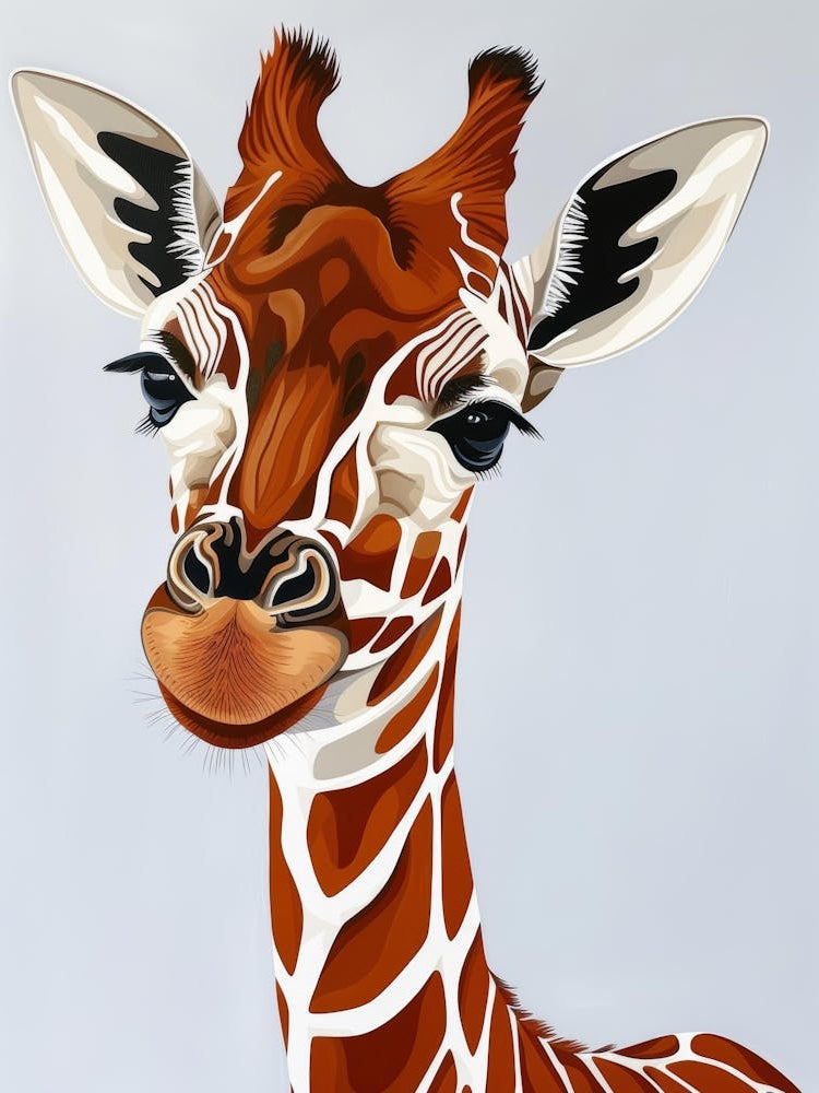 Giraffe Canvas Art 6