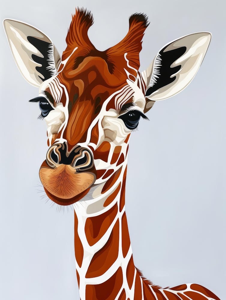 Giraffe Canvas Art 6