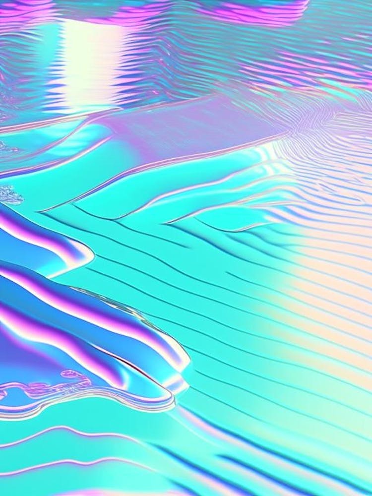 Swimming Pool Pattern, Water, Waterscape Holographic 1