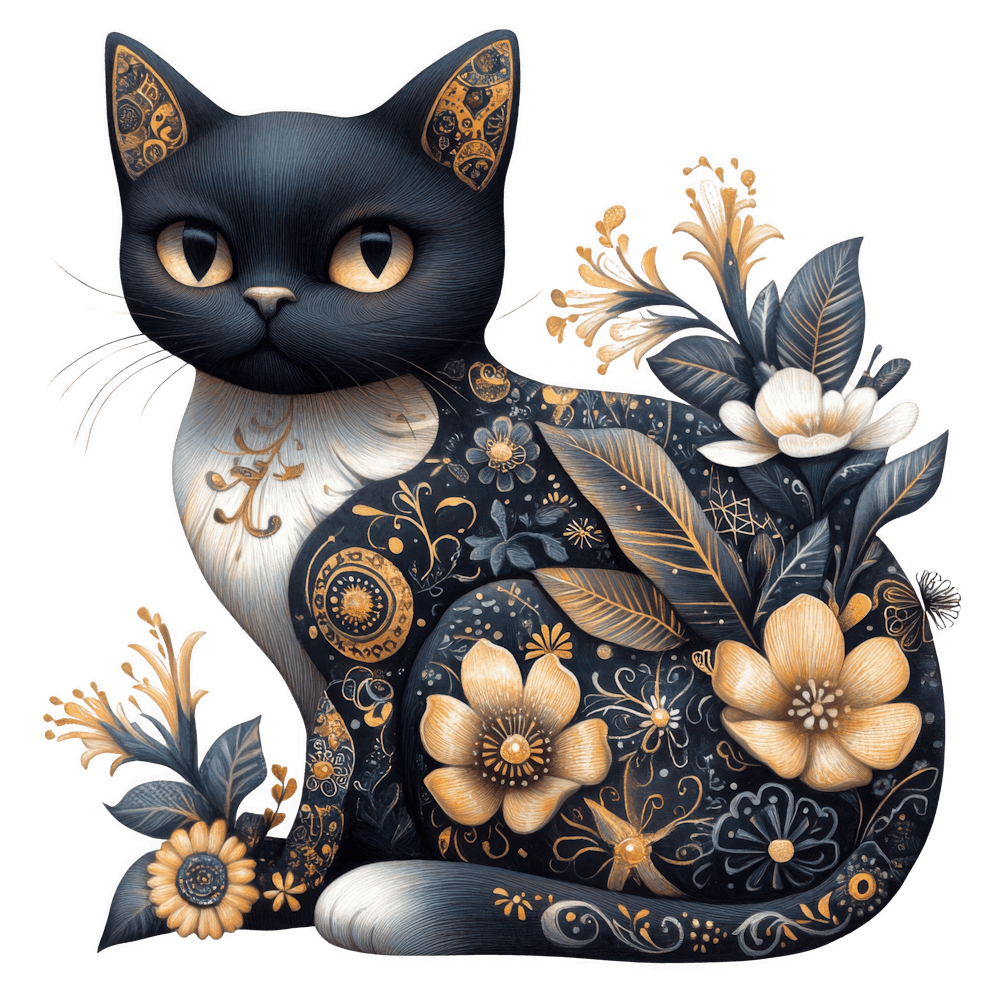 Floral Cat