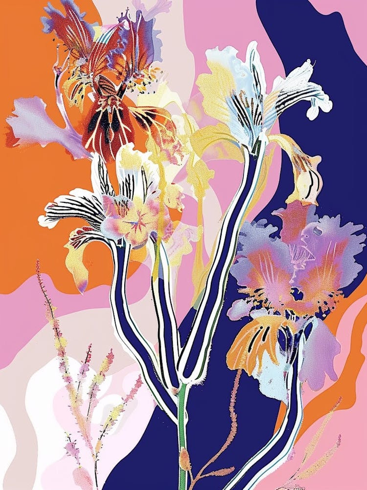 Colourful Flower Illustration Cineraria 4