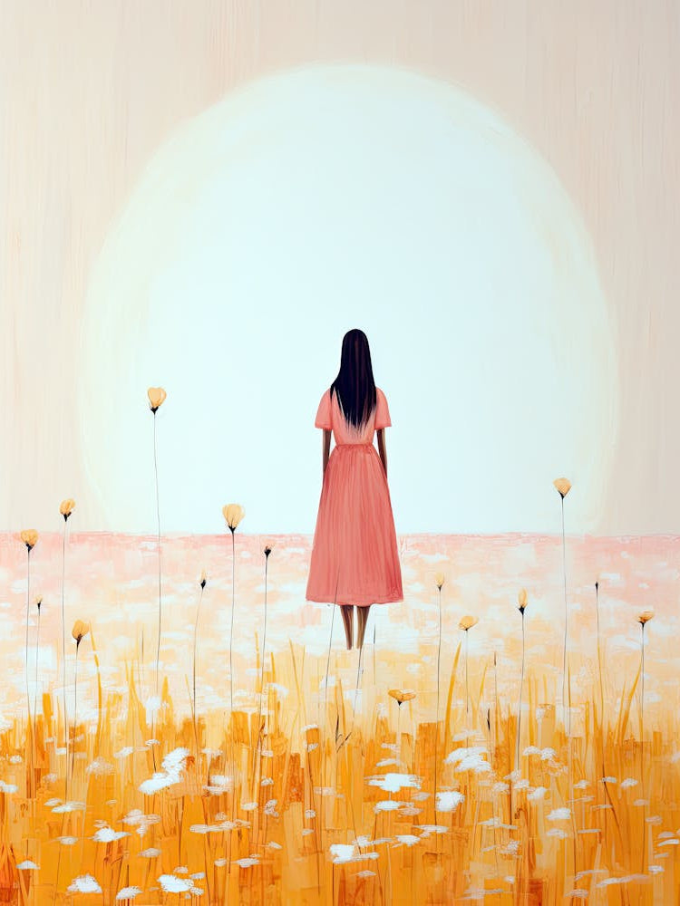 Feathered Pathways, Boho Art Style