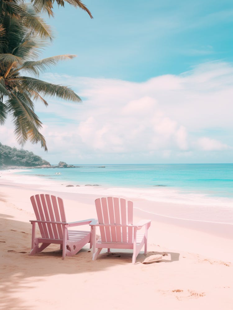 Surin Beach Phuket Thailand Turquoise And Pink Tones 3