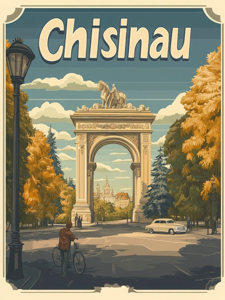 Aihrgdesign A Vintage Travel Poster Of Chisinau