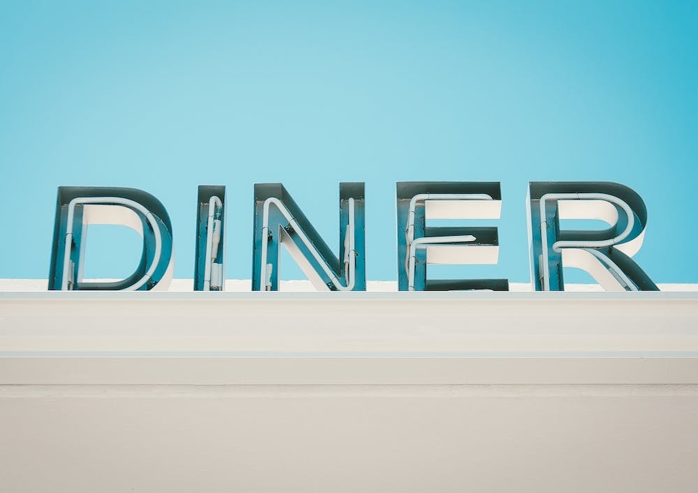 Enseigne Rétro Diner Photo