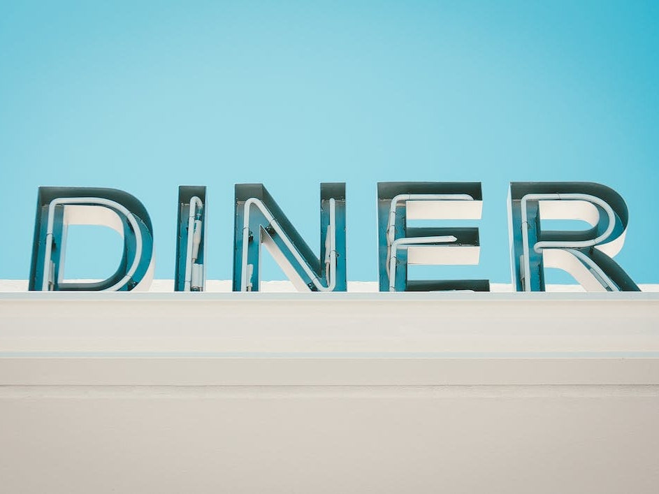 Retro Diner Sign Photo