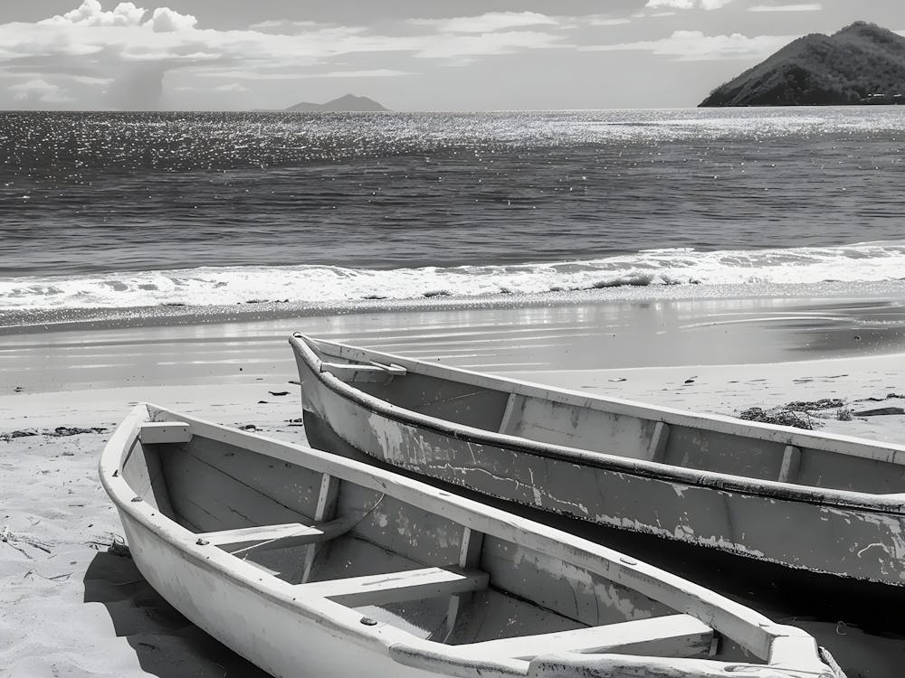 Two Boats On The Beach
