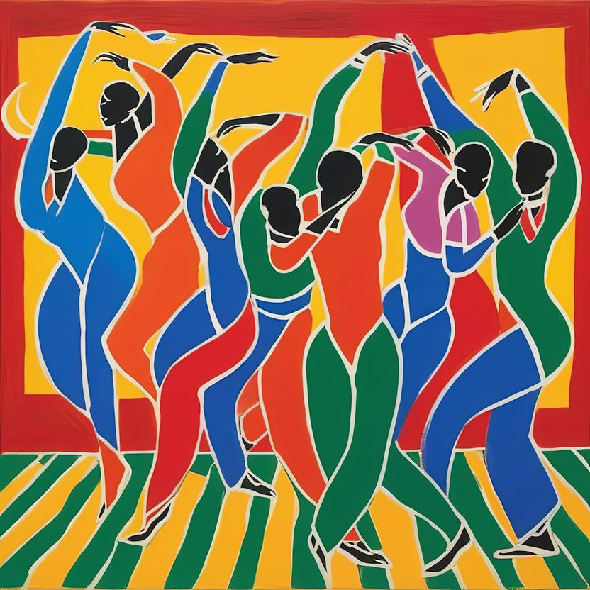 Colorful Modern Dance in Style of Matisse 1