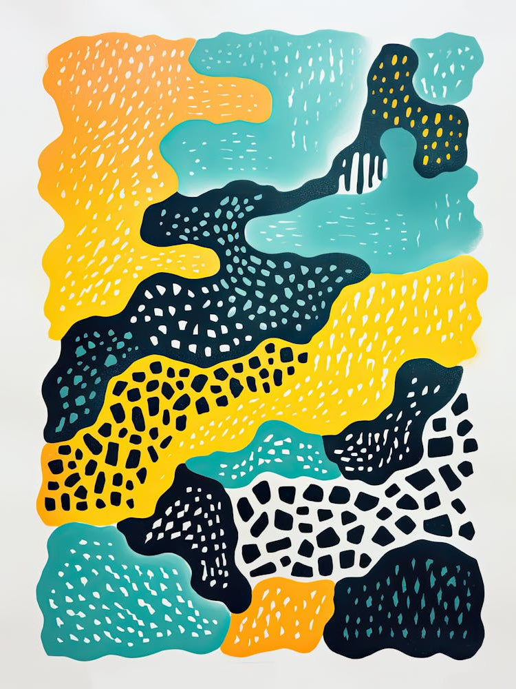 Oscillating Code Digital Waveform Abstract Style