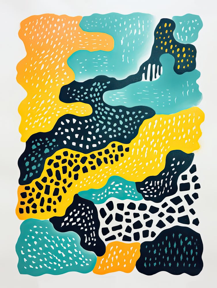 Oscillating Code Digital Waveform Abstract Style