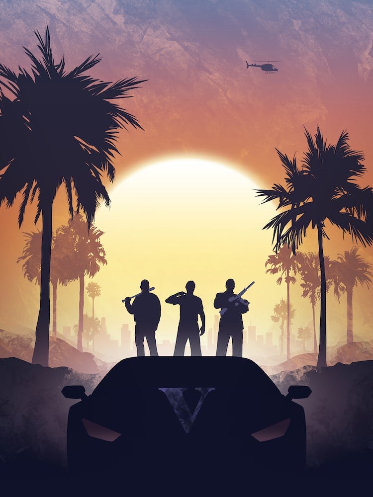 Grand Theft Auto silhouette