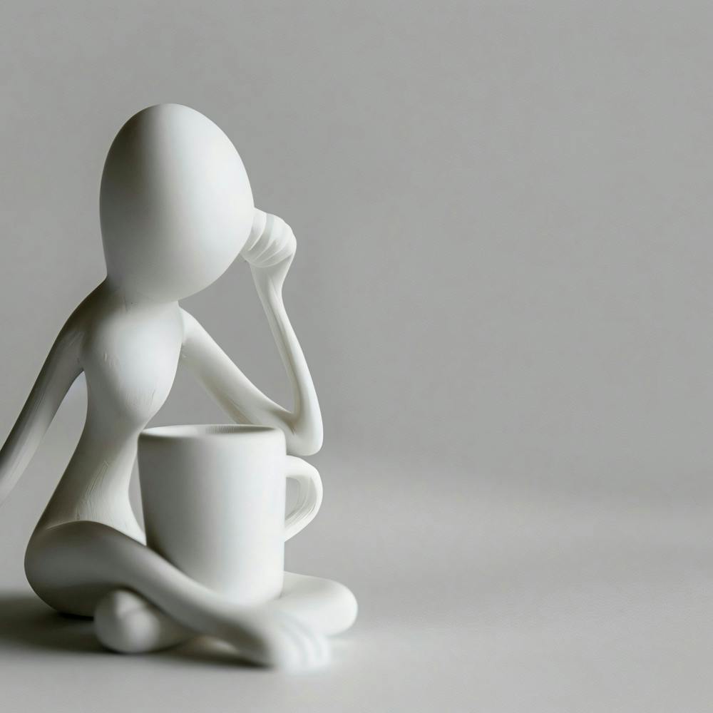 Personne avec une Tasse de Café