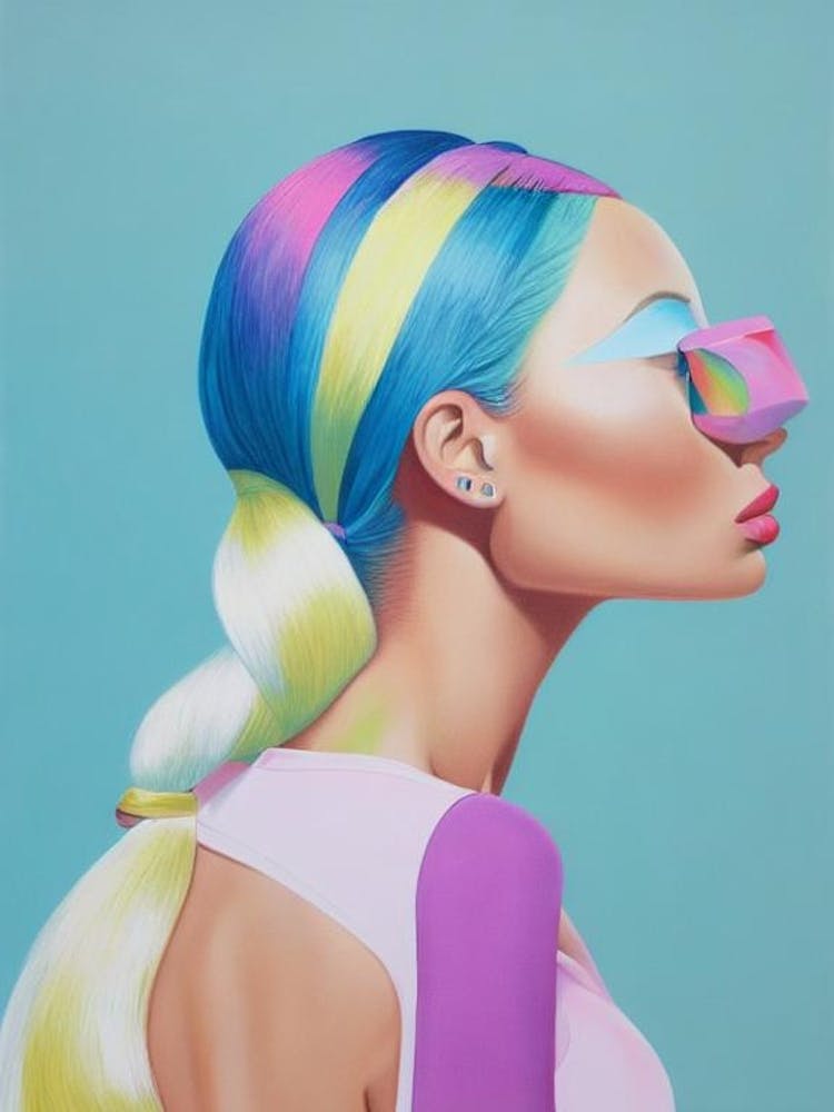 Iggy Azalea Colourful Illustration