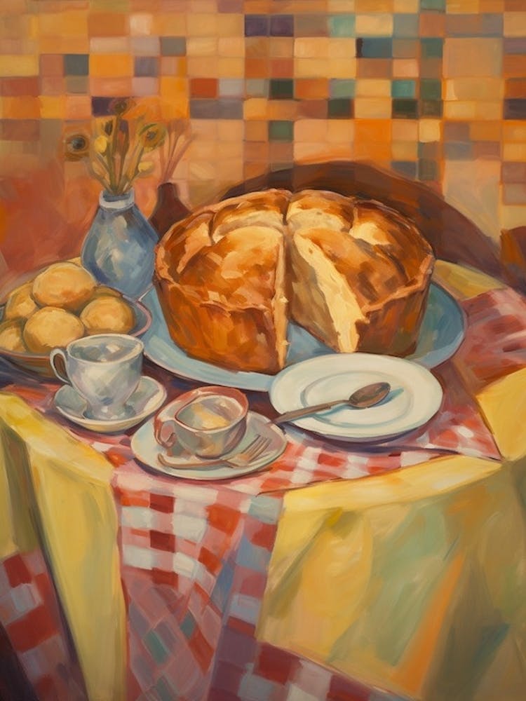 Panettone Still Life Painting