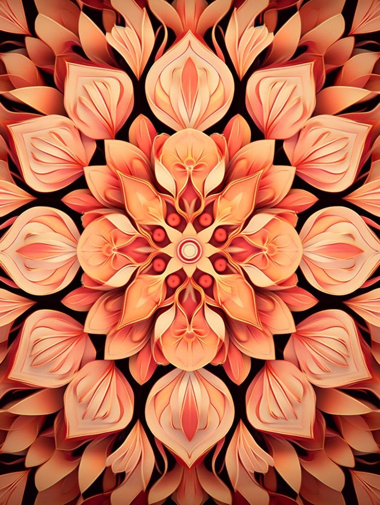 Symmetrische Mandalas Geometrische Illustration 23
