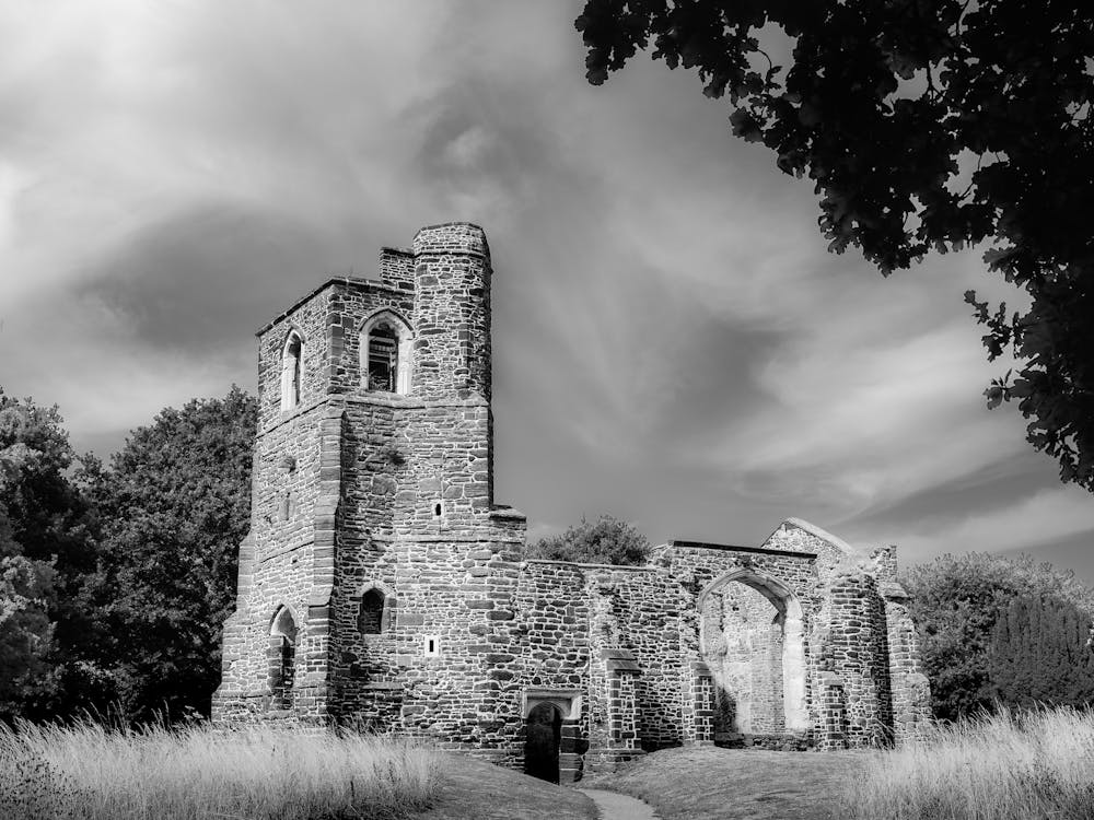 Black And White Church 1