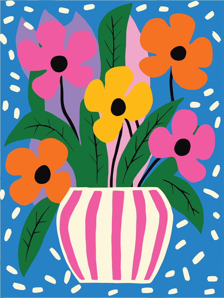 Flower Arrangement In A Vase 2