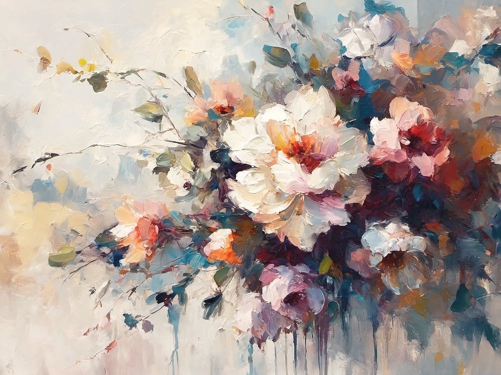 Floral Bouquet - Oil Painting