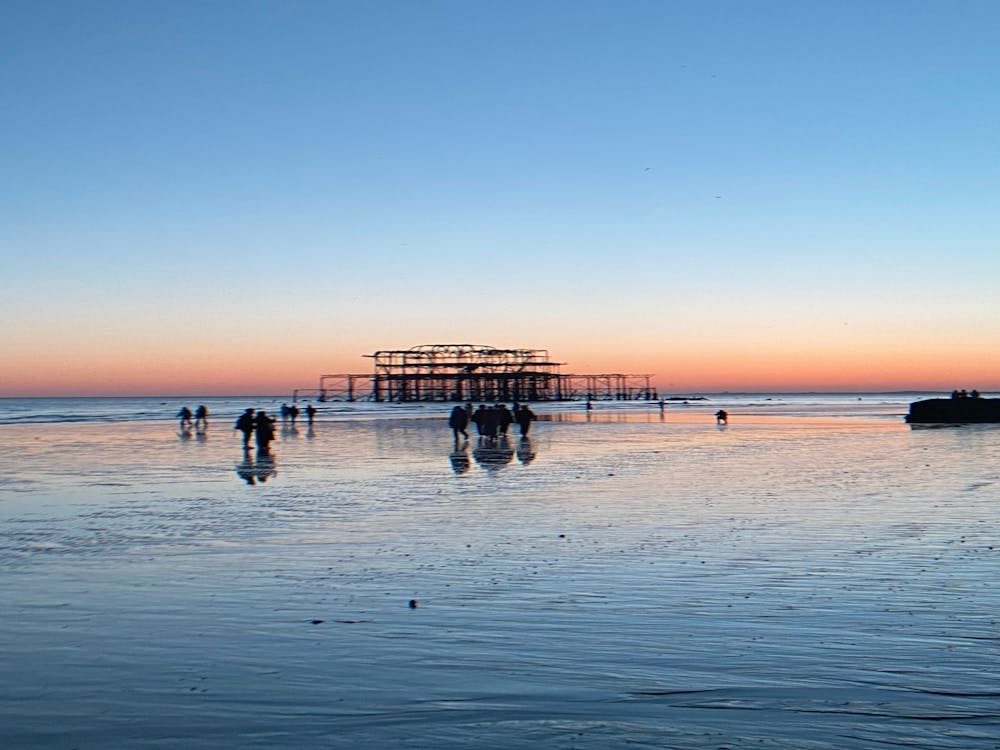 Brighton West Pier At Sunset