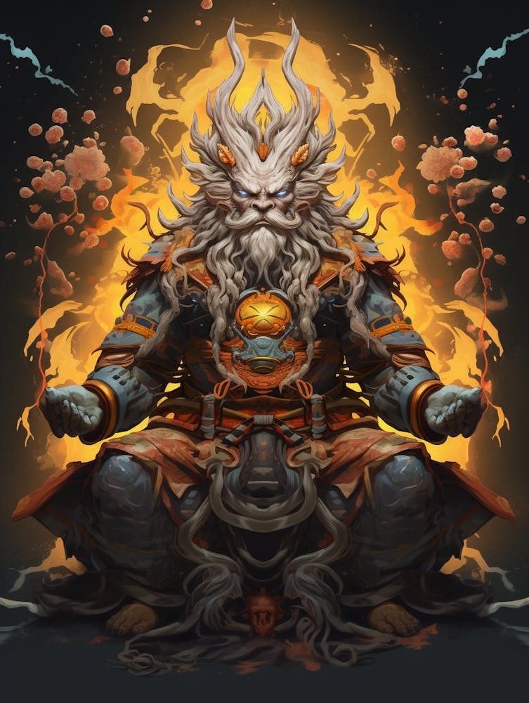Raijin Thunder God Japanese Style 8