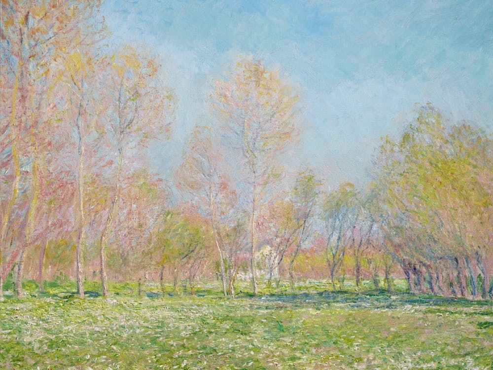 Claude Monet'S Spring Vintage Painting