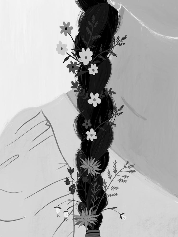 Flower Hair