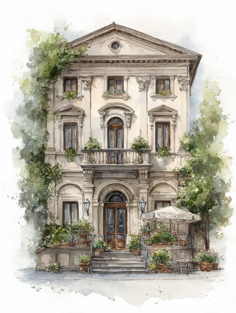 Aihrgdesign Isoliertes Aquarellgemälde der italienischen Renaissan 0cbc8f56 2095 4d52 B56a Fed3cb66fca6 2
