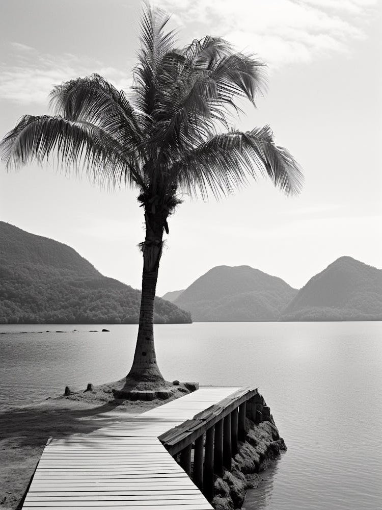 Langkawi, Malaysia, Black And White Old Photo 3