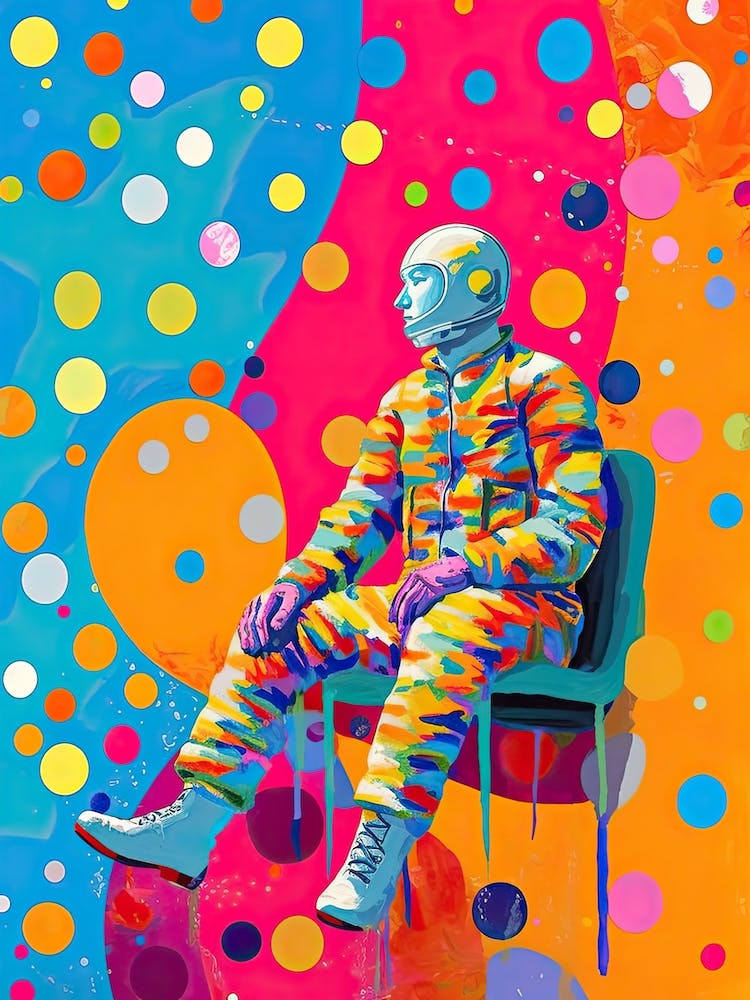 Astronaut Colourful Illustration 3