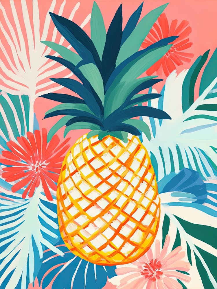 Pineapple Fruit Summer Illustration 1