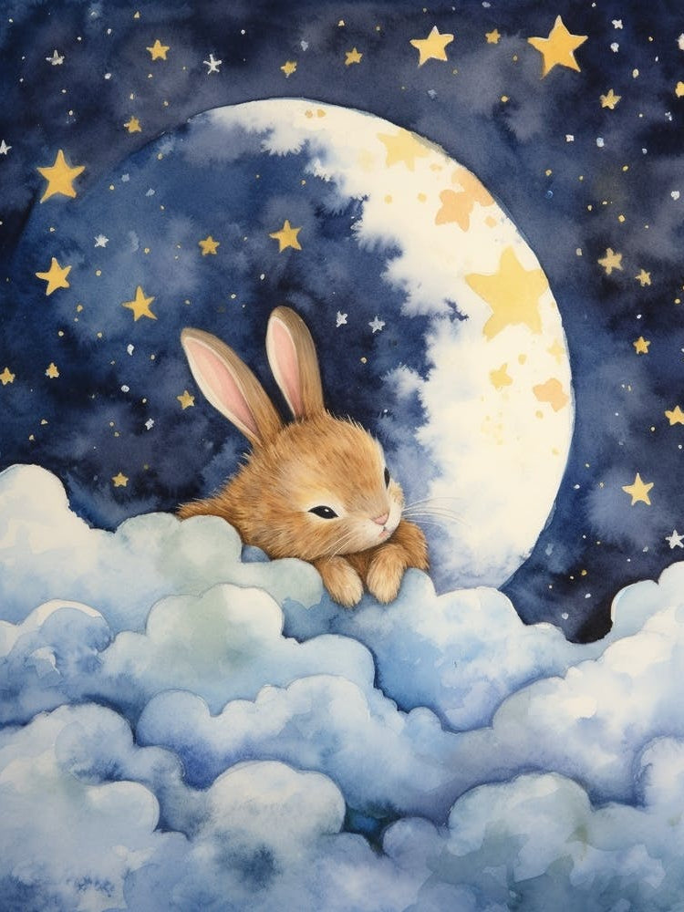 Baby Rabbit 2 Sleeping In The Clouds