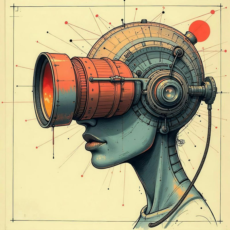 Woman With Binoculars