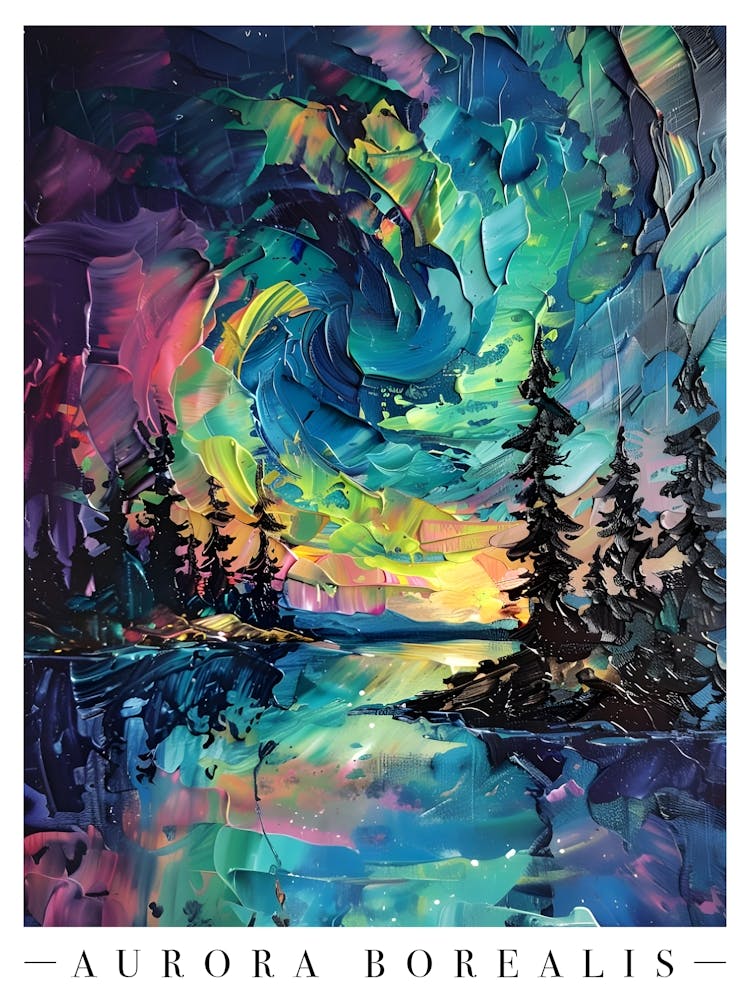 Northern Lights Colourful