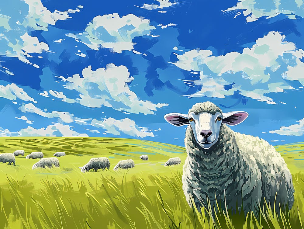 Sheep In The Field