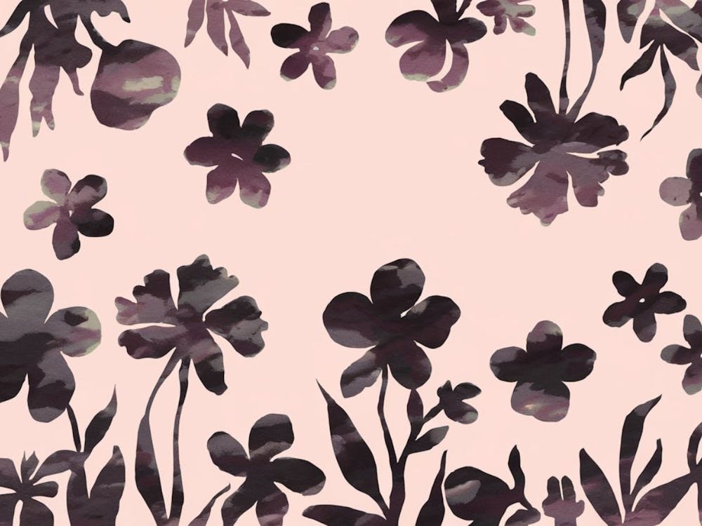 Subtle Bloom Pattern - Muted Floral Abstract