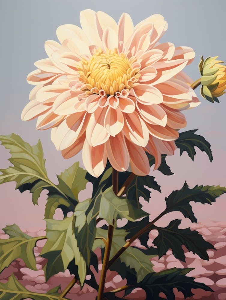 Dahlia 1 Flower Painting