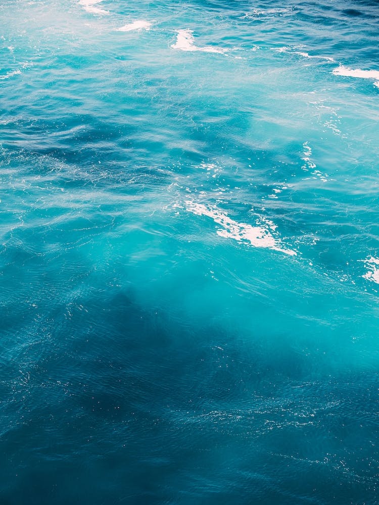 Foaming Blue Water